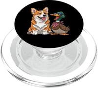 Los mejores amigos del perro y el pato Corgi PopSockets PopGrip para MagSafe