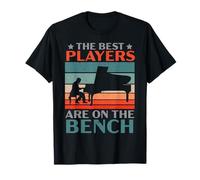 Los Mejores Jugadores están en el Banco Pianista Músico Piano Camiseta
