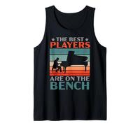 Los Mejores Jugadores están en el Banco Pianista Músico Piano Camiseta sin Mangas