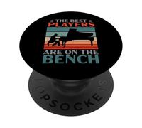 Los Mejores Jugadores están en el Banco Pianista Músico Piano PopSockets PopGrip Adhesivo