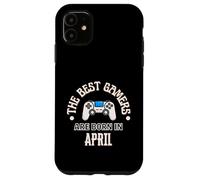 Los Mejores Jugadores Nacen en Abril Gamer Regalo de cumpleaños Gaming Carcasa para iPhone 11