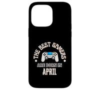 Los Mejores Jugadores Nacen en Abril Gamer Regalo de cumpleaños Gaming Carcasa para iPhone 14 Pro MAX