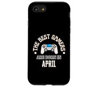 Los Mejores Jugadores Nacen en Abril Gamer Regalo de cumpleaños Gaming Carcasa para iPhone SE (2020) / 7/8