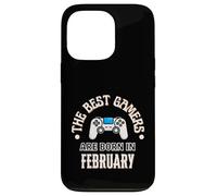 Los Mejores Jugadores Nacen en febrero Gamer Regalo de cumpleaños Gaming Carcasa para iPhone 13 Pro