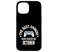 Los Mejores Jugadores Nacen en Octubre Gamer Regalo de cumpleaños Gaming Carcasa para iPhone 15