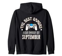Los Mejores Jugadores Nacen en septiembre Gamer Regalo de cumpleaños Gaming Sudadera con Capucha