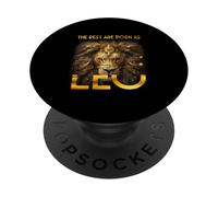 Los Mejores Nacen como Leo Orgulloso Un León Julio Agosto Cumpleaños PopSockets PopGrip Adhesivo
