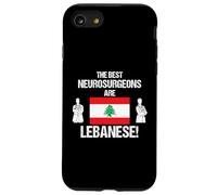Los mejores neurocirujanos son bandera libanesa médico dibujo Carcasa para iPhone SE (2020) / 7 / 8