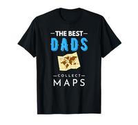 Los mejores papás recogen mapas del día del padre Cartophile Map Lover Camiseta