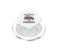Los Mejores papás Son Agricultores Retro Tractor Padre PopSockets PopGrip para MagSafe