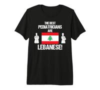 Los Mejores pediatras Son el Dibujo del médico de la Bandera libanesa Camiseta Premium