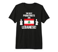 Los Mejores podólogos están dibujando el médico de la Bandera libanesa Camiseta Premium