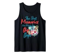 Los mejores recuerdos Chanclas Vacaciones de verano Vintage Love Camiseta sin Mangas