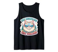 Los Meowtains están Llamando a Snowboard Ski Skiing Girl Camiseta sin Mangas