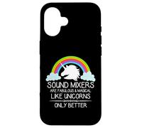 Los mezcladores de Sonido Son como Unicornios | Funny Audio Mixer Engineer Carcasa para iPhone 16