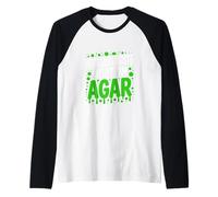 Los microbiólogos lo hacen en el agar Microbiólogo Camiseta Manga Raglan