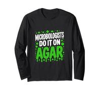 Los microbiólogos lo hacen en el agar Microbiólogo Manga Larga