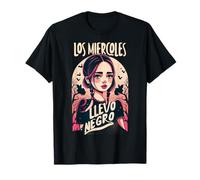 Los Miercoles Llevo Negro - Niña Vestida De Negro Camiseta