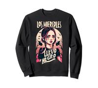 Los Miercoles Llevo Negro - Niña Vestida De Negro Sudadera