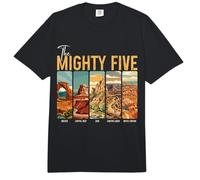 Los Mighty Five National Parks Utah Souvenir Vintage Comfort Colors Adult Heavyweight T-Shirt