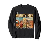 Los Mighty Five National Parks Utah Souvenir Vintage Sudadera