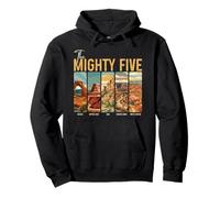 Los Mighty Five National Parks Utah Souvenir Vintage Sudadera con Capucha
