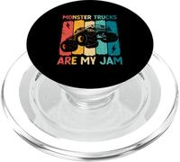Los Monster Trucks Son mi Jam Retro Vintage Monster Truck PopSockets PopGrip para MagSafe