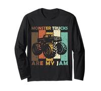 Los Monster Trucks Son mi Monster Truck Retro Vintage Manga Larga