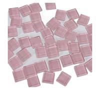 Los mosaicos de cristal, Mosaicos de vidrio autoadhesivos for hacer tú mismo (paquete de 50) multicolores (1 cm x 1 cm)(Color 10)