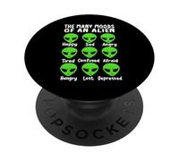 Los Muchos Estados de ánimo de un Extraterrestre PopSockets PopGrip Adhesivo