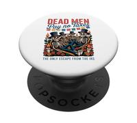 Los Muertos no Pagan impuestos - Día de los Muertos Libertario PopSockets PopGrip Adhesivo