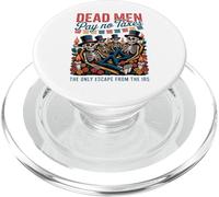 Los Muertos no Pagan impuestos - Día de los Muertos Libertario PopSockets PopGrip para MagSafe