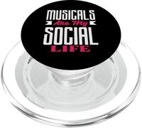 Los musicales son mi vida social Amante musical PopSockets PopGrip para MagSafe