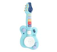 Los niños al aire libre tocan la guitarra instrumentos musicales educativos eléctricos Aprendizaje Temprano guitarra colorida Juguete Musical para niños pequeños (Azul)