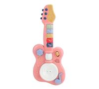 Los niños al aire libre tocan la guitarra instrumentos musicales educativos eléctricos Aprendizaje Temprano guitarra colorida Juguete Musical para niños pequeños (Rosa)