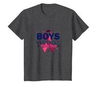 Los niños apoyan a los aliados de concienciación sobre el cáncer de Mama de Pink Too Camiseta, Niños, Jaspeado Oscuro, 2 años