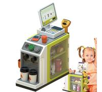 Los niños juegan contra el mostrador, juguete del mostrador de compras,Supermercado infantil realista Salida Mostrador - Mostrador de compras de juegos de dibujos animados para promover habilidades so