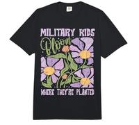 Los niños Militares florecen Donde se Les Planta Purple Up Comfort Colors Adult Heavyweight T-Shirt