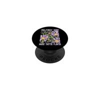 Los niños Militares florecen Donde se Les Planta Purple Up PopSockets PopGrip Adhesivo