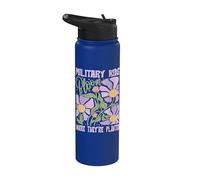 Los niños militares florecen donde se les planta Purple Up Stainless Steel Insulated Water Bottle