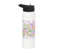 Los niños militares florecen donde se les planta Purple Up Stainless Steel Insulated Water Bottle