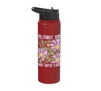 Los niños militares florecen donde se les planta Purple Up Stainless Steel Insulated Water Bottle