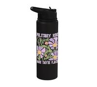 Los niños militares florecen donde se les planta Purple Up Stainless Steel Insulated Water Bottle