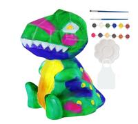Los niños pintan tu propia lámpara, haz tu propia luz nocturna, juego de garabatos hechos a mano para niños a partir de 4 años, kit de manualidades de luz nocturna de dinosaurio y gato