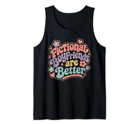 Los Novios ficticios Son Mejores Amistad Retro Camiseta sin Mangas