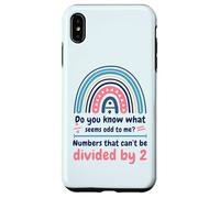 Los números impares NO se Pueden Dividir por Dos, Divertido Profesor de matemáticas Carcasa para iPhone XS MAX