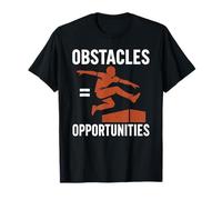 Los obstáculos Son oportunidades Parkour Free Running Gimnasia Camiseta