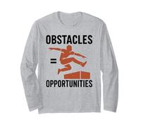 Los obstáculos Son oportunidades Parkour Free Running Gimnasia Manga Larga