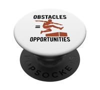 Los obstáculos Son oportunidades Parkour Free Running Gimnasia PopSockets PopGrip Adhesivo