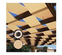 Los ojales ULTRAVIOLETA del bloque de los tamaños múltiples beige paño la sombra tira fáciles instalan(0.7x7m(27.6"x23'))